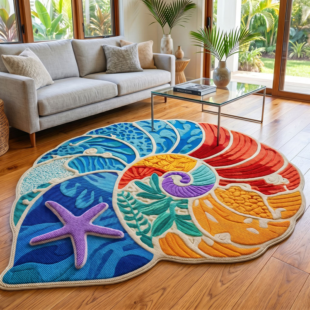 Petal Medallion Custom Shape Area Rug NCU0PT11684