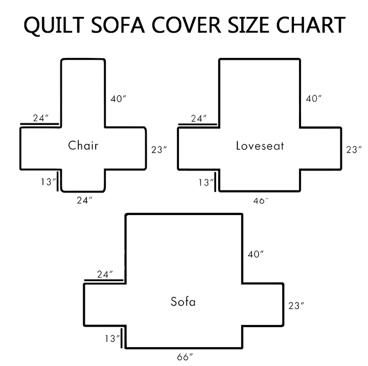 Just Western Quilted Sofa Cover NCU0NT10831