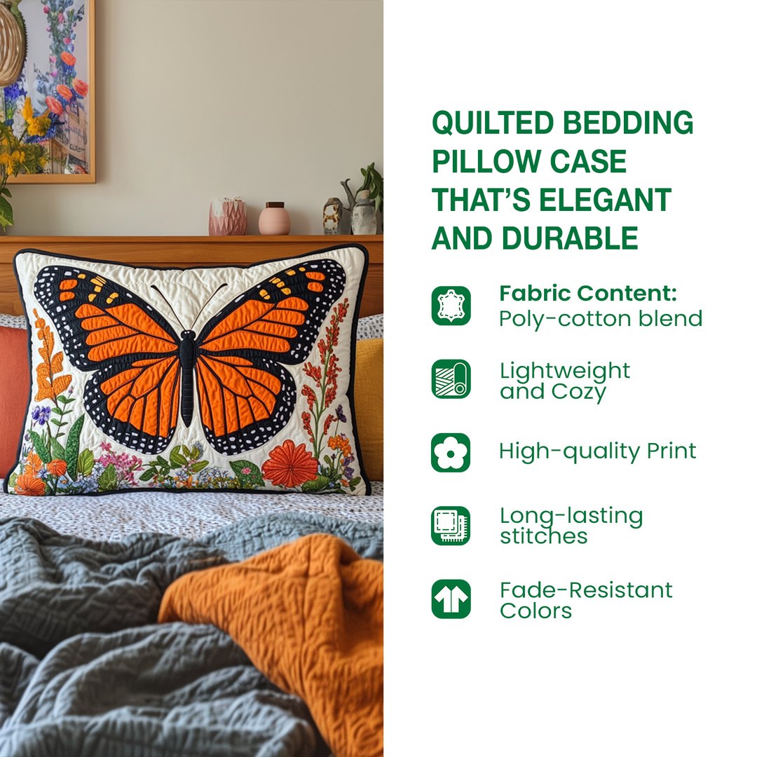 Autumn Bliss Quilted Bedding Pillow Case NCU0VL2872