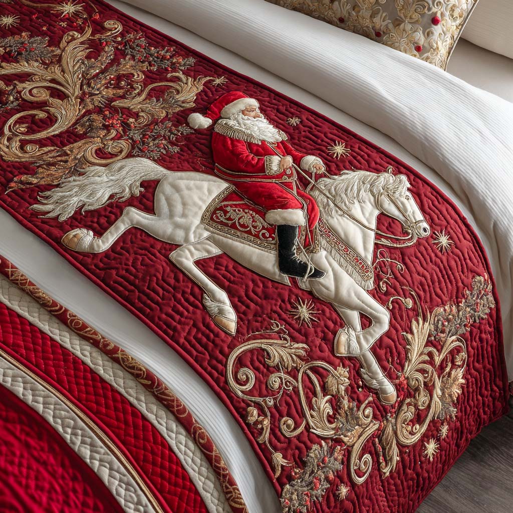 Christmas Quilted Bed Runner NCU0VT263