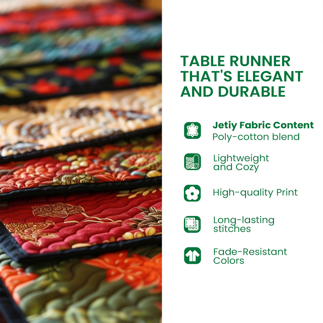 Sunset Symphony Quilted Table Runner NCU0DK4213