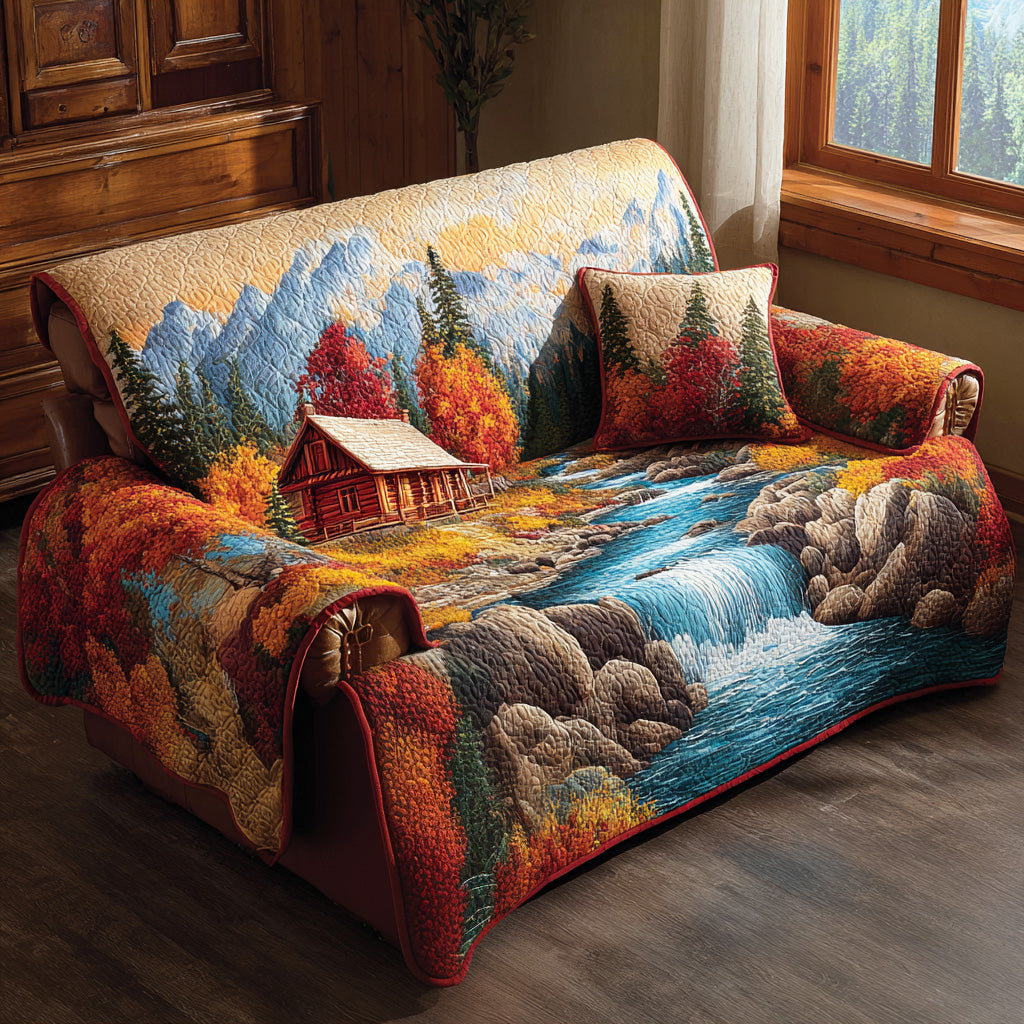 Woodland Quilted Sofa Cover NCU0VT360