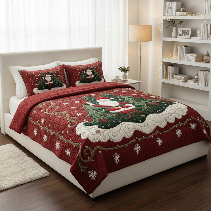 Santa Workshop Wonder 3-Piece Quilted Bedding Set NCU0DK2056