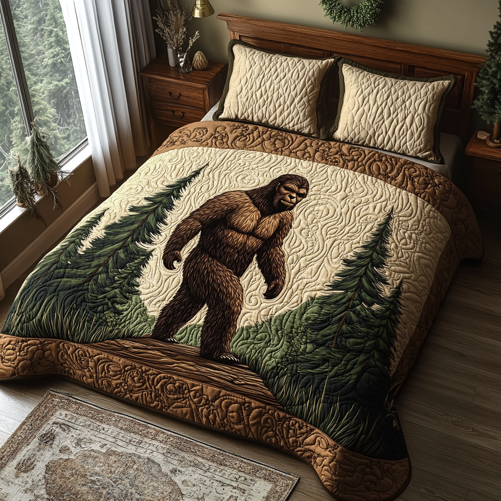 Forest v2 3-Piece Quilted Bedding Set NCU0VT164