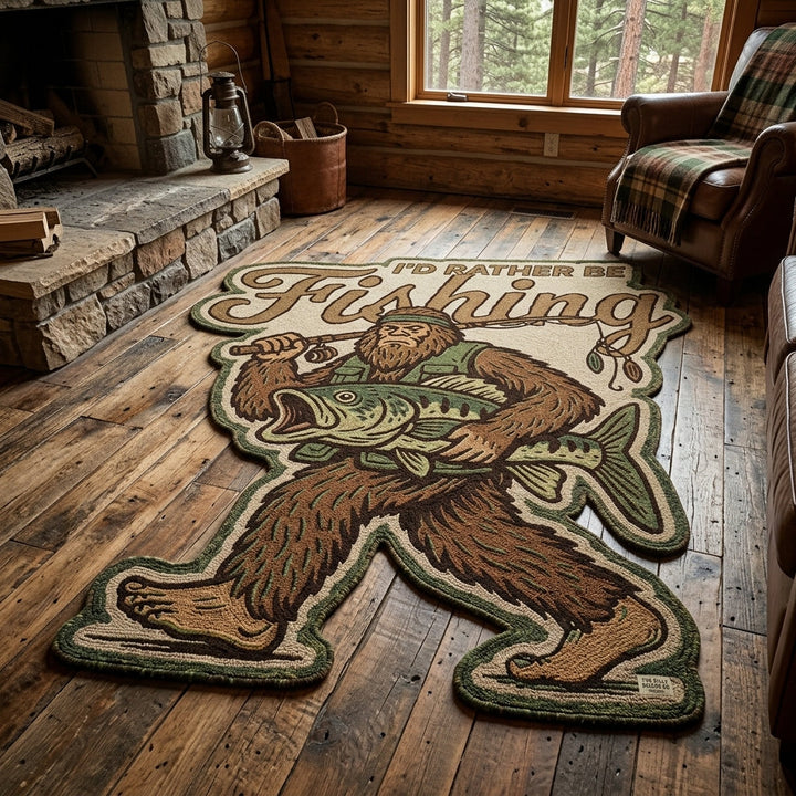 Sasquatch Woods Custom Shape Area Rug NCU0DV9669