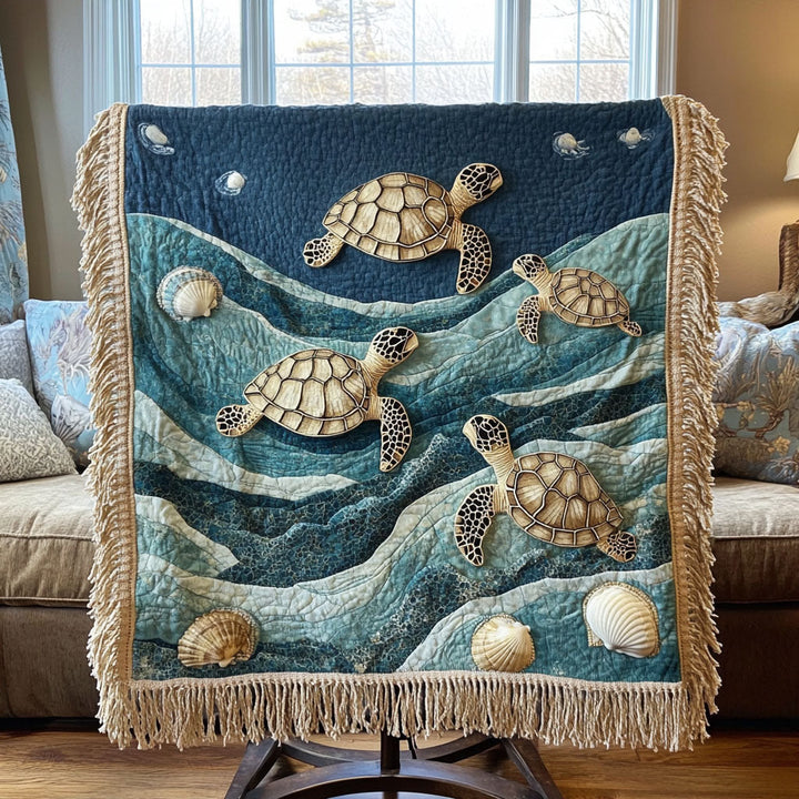 Sea Serenity Woven Sofa Blanket NCU0PT4947