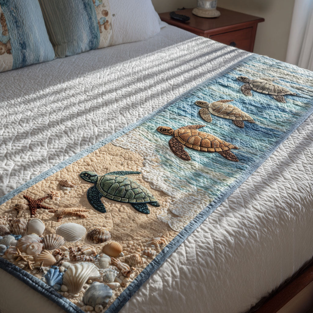 Turtle Quilted Bed Runner NCU0VT211