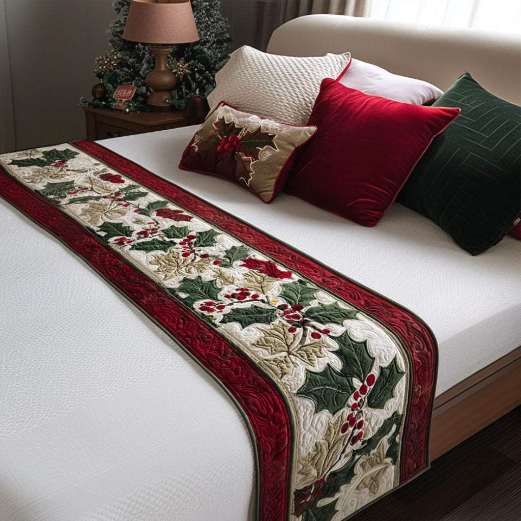 Christmas Quilted Bed Runner NCU0VT249