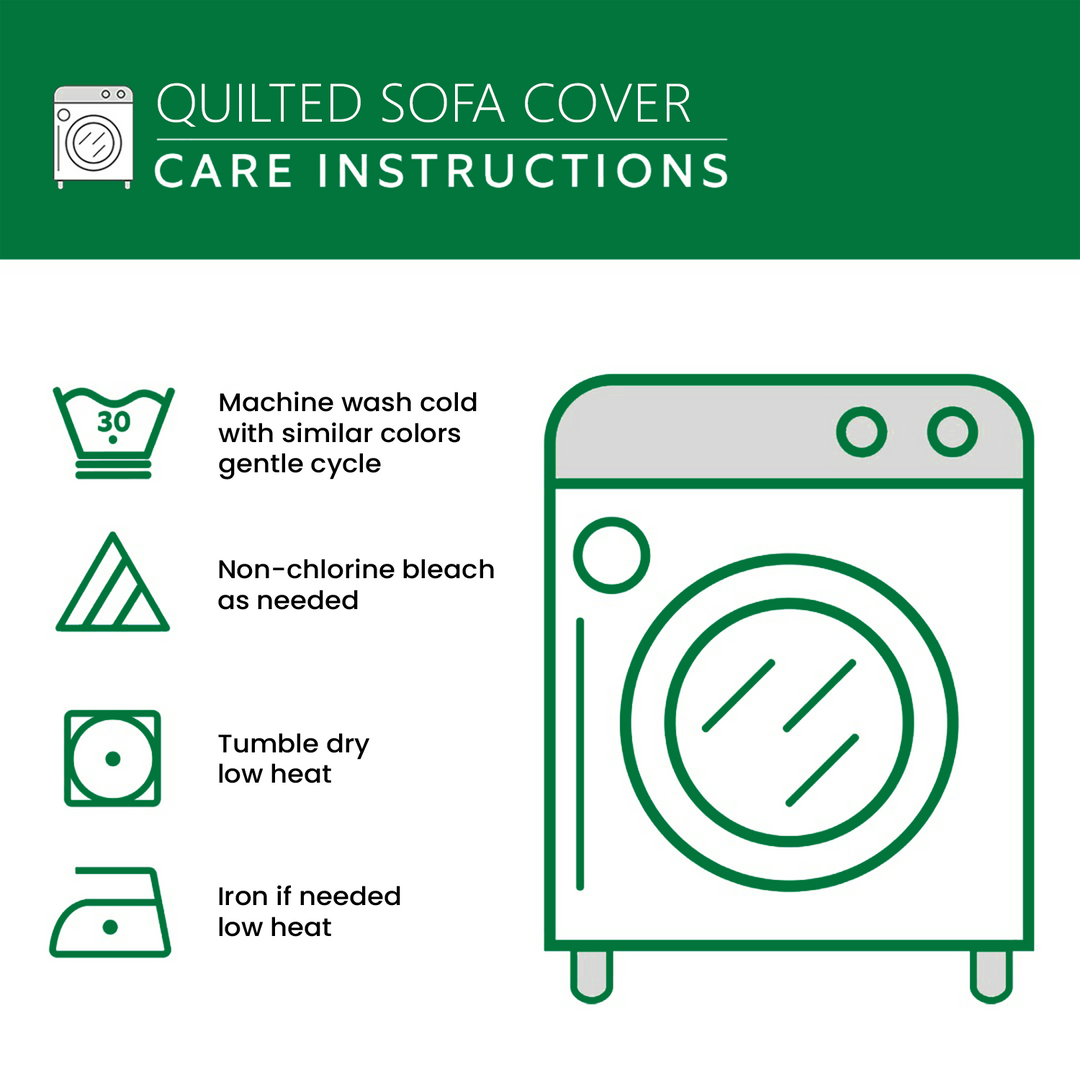 Cottage Garden Quilted Sofa Cover NCU0XD1259