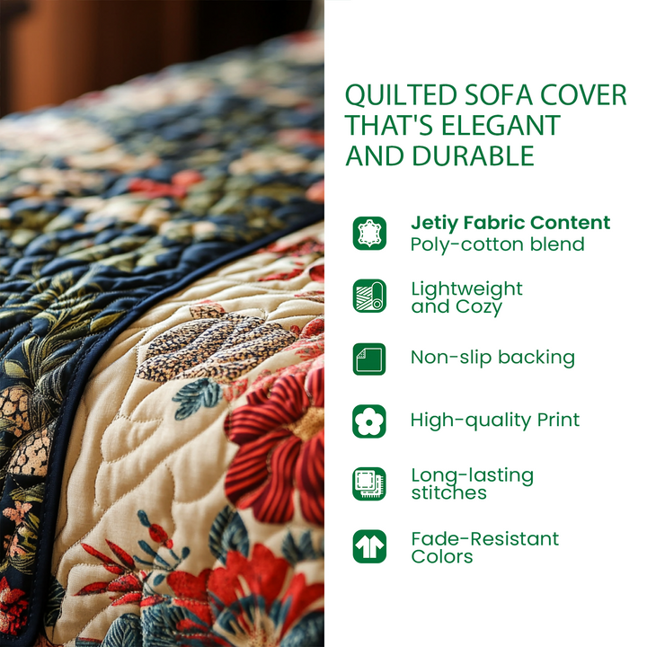 Festive Sentinel Quilted Sofa Cover NCU0TV1134