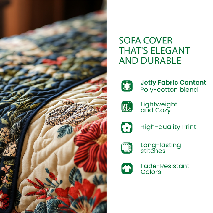 Friendly Snowman Quilted Sofa Cover NCU0DK10797