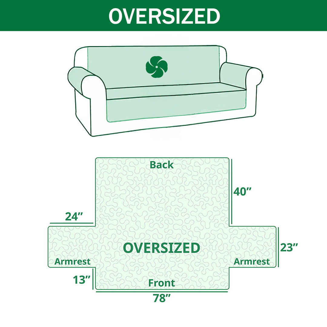 Cozy Hug Quilted Sofa Cover NCU0PT9670
