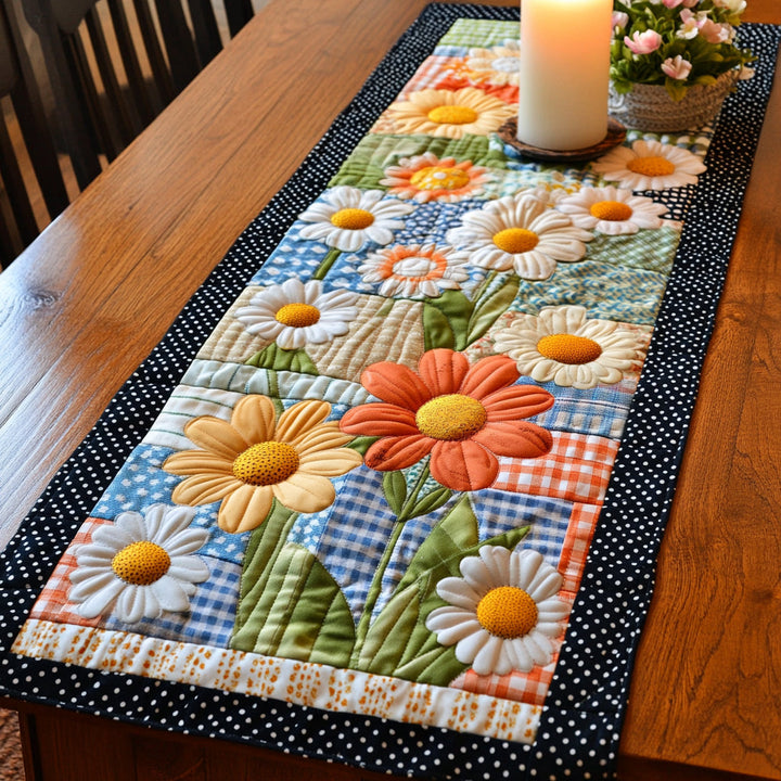Flower Quilted Table Runner NCU0VT143