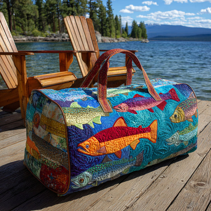 Fishing Quilted Duffle Bag NCU0VT259