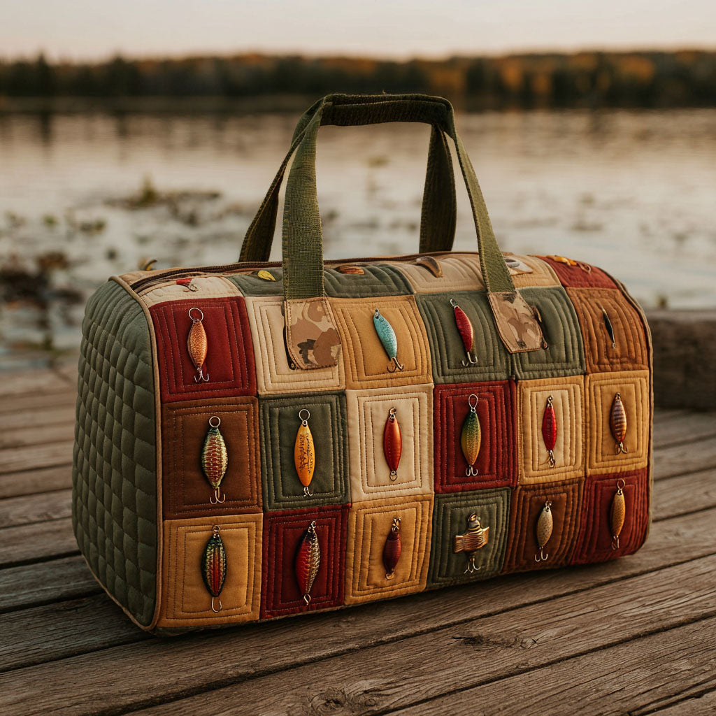 Fishing Quilted Duffle Bag NCU0VT259