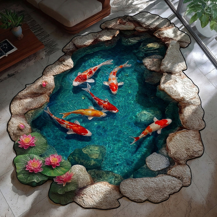 Tranquil Pool Custom Shape Area Rug NCU0TV1837