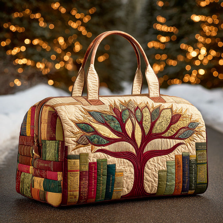 Tree of Knowledge Quilted Duffle Bag NCU0TD869