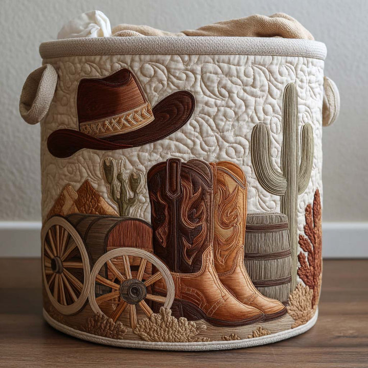 Western Spirit Quilted Laundry Basket NCU0NNT2660