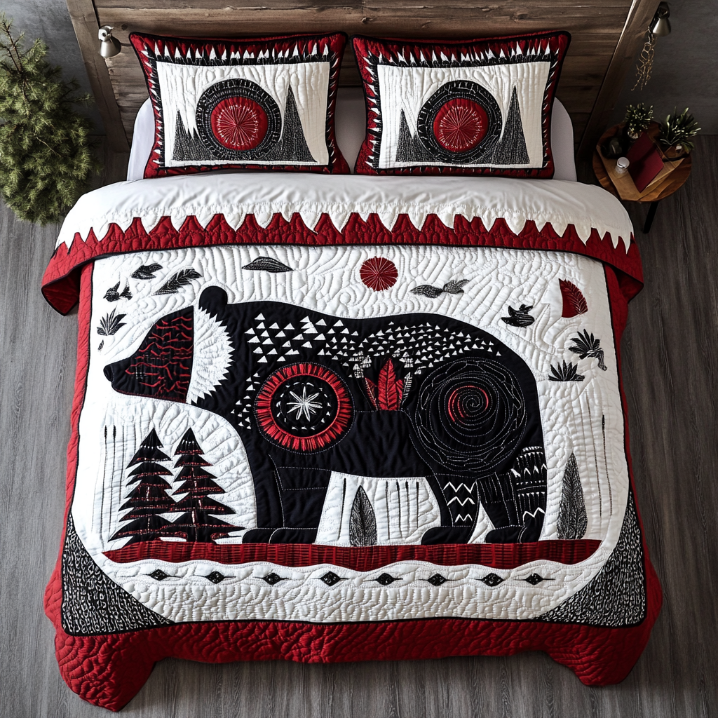 Wild Earth Guardian 3-Piece Quilted Bedding Set NCU0DK3475