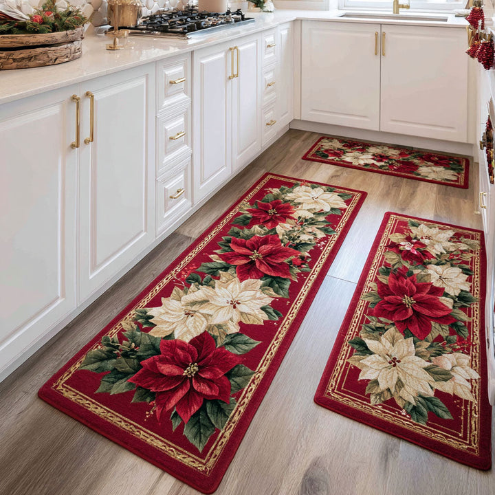 Winter Bloom Kitchen Area Rug NCU0DK11530