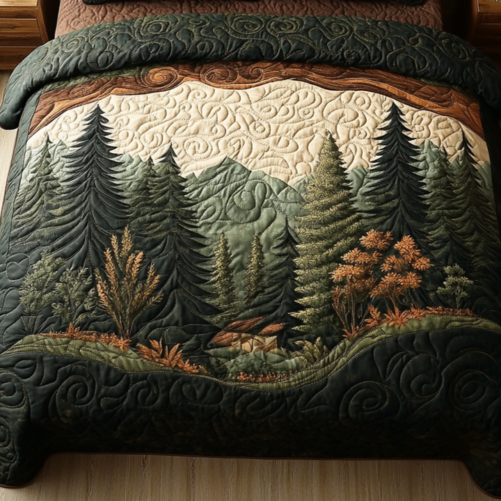 Woodland Wanderlust Quilted Blanket NCU0DV6226