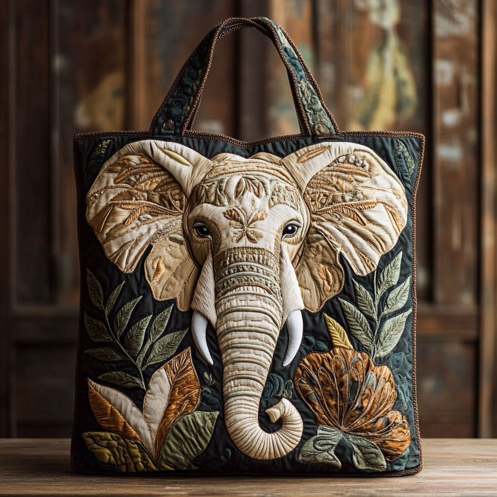 Wild Elephant CW1201084CL Quilted Tote Bag
