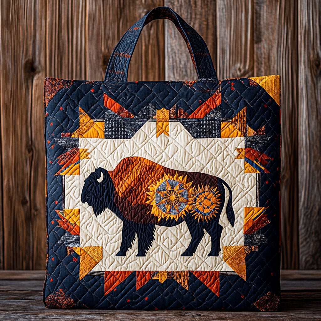 Burnished Bison WN0901009CL Quilted Tote Bag